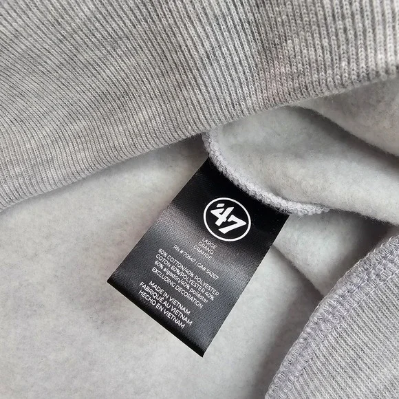 47 Brand Green Bay Packers Sweatshirt Womens Large Mock Neck Cropped Grey NWT - Picture 6 of 10